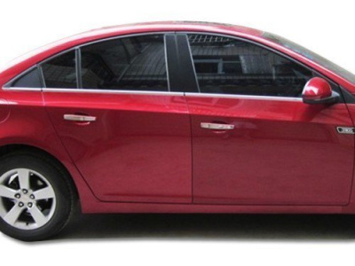 Chevrolet Cruze (08-) наружние планки оконных рамок дверей из нержавеющей стали, комплект 6 шт.
