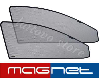 Toyota Prius (2003-2009) комплект бескрепёжныx защитных экранов Chiko magnet, передние боковые (Стандарт)