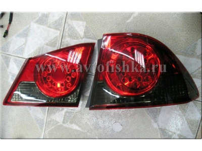 Honda Civic VIII (06-) фонари задние светодиодные красно-тонированные, комплект 2 шт.