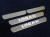 Renault Logan (14–) Накладки на пороги (лист зеркальный надпись Logan)